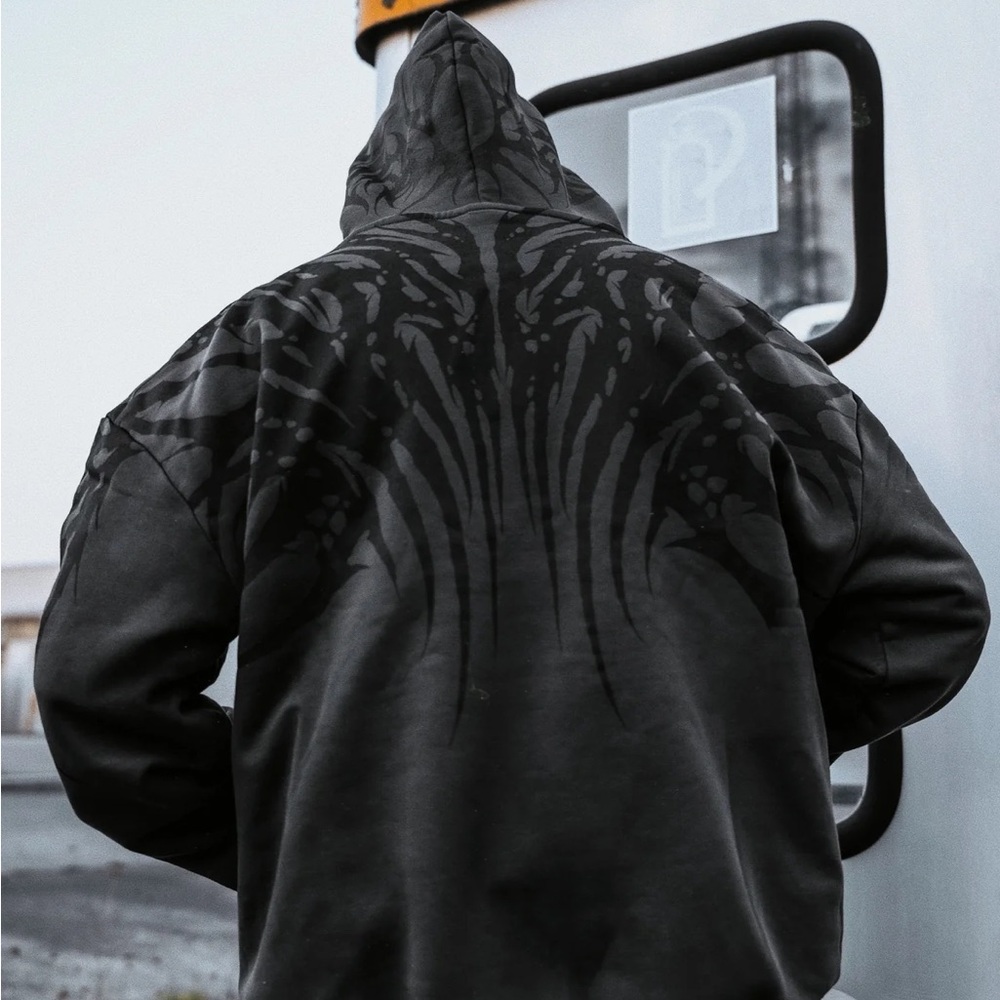 Stay Cold Apparel NECROBLADE Oversized Hoodie Size Large NWT Sold Out! - Picture 4 of 11